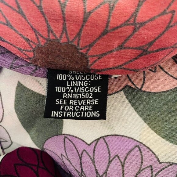 The J. Peterman Company Annata's Floral Caftan Kaftan L/XL - Picture 10 of 12